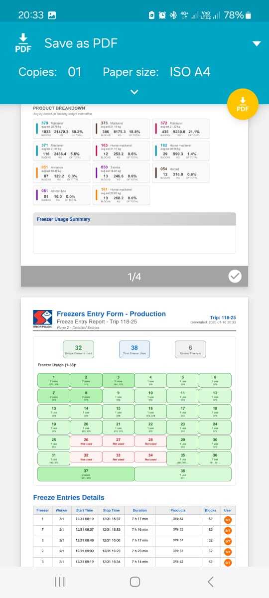 PDF Report Tracking